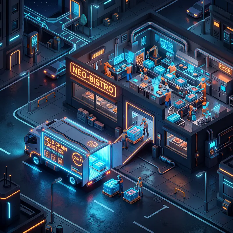 The Logistics of Food Service: Cold Chain Integrity and JIT Restaurant Delivery